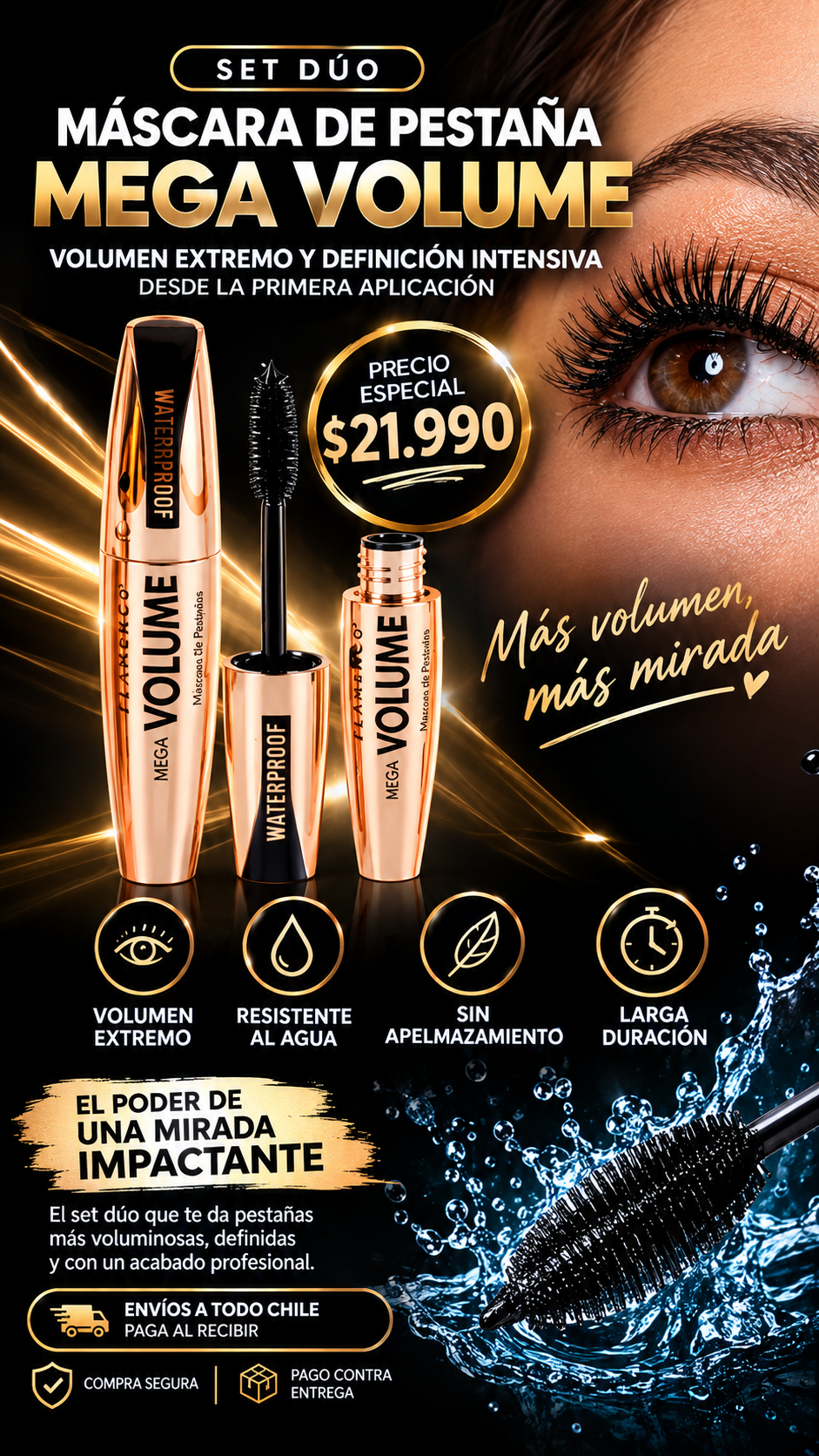 Set Dúo Máscara de Pestañas Mega Volume